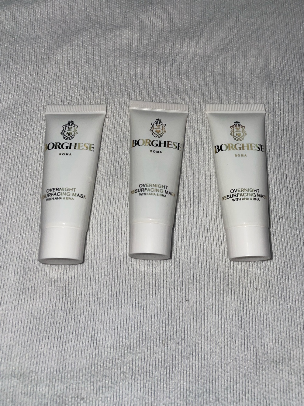 Borghese Overnight Resurfacing Mask with AHA & BHA Travel Size Lot of 3